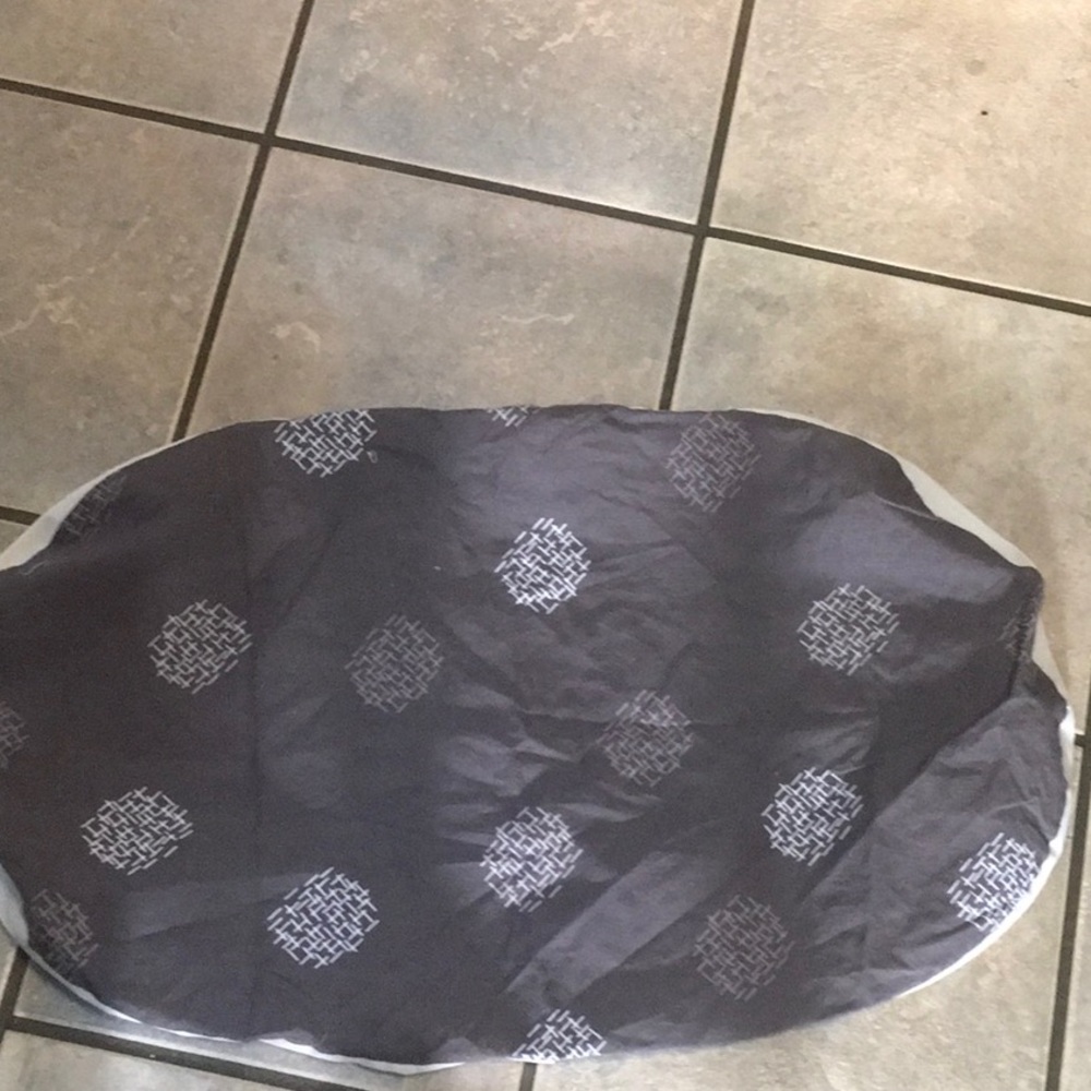 Bassinet pillow/cushion cover  gray